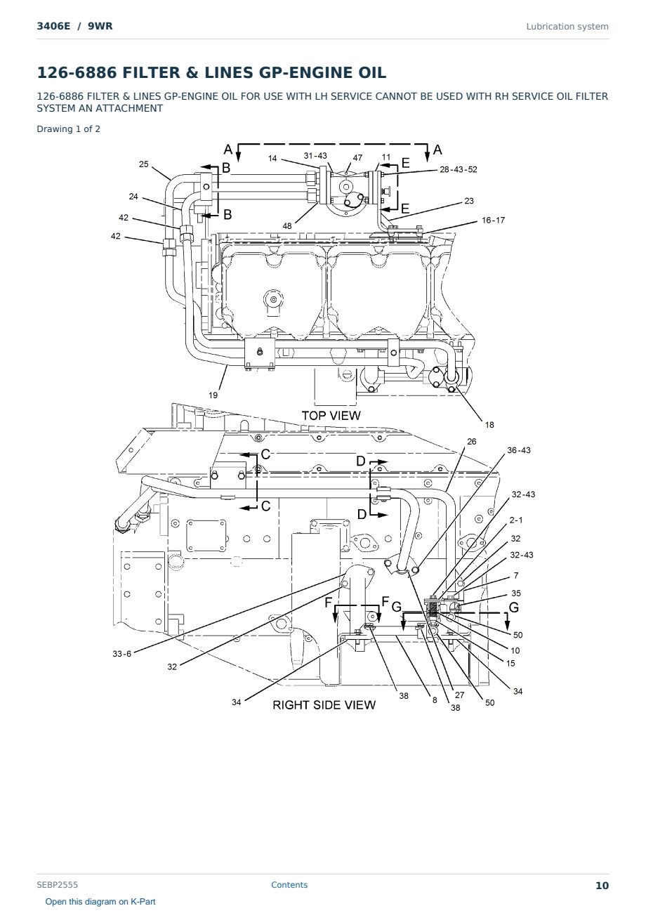 Caterpillar 3406E S/N 9WR Partsbook SEBP2555 (English) - sample page 10 of 10 Caterpillar 3406E S/N 9WR Partsbook SEBP2555 (English) - sample page 10 of 10