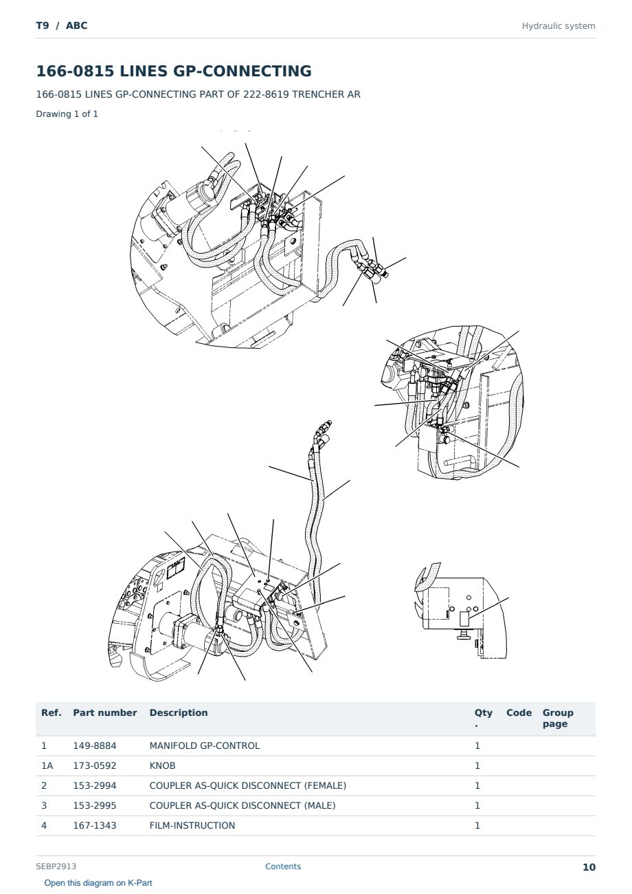 Caterpillar T9 S/N ABC Partsbook SEBP2913 (English) - sample page 10 of 10 Caterpillar T9 S/N ABC Partsbook SEBP2913 (English) - sample page 10 of 10