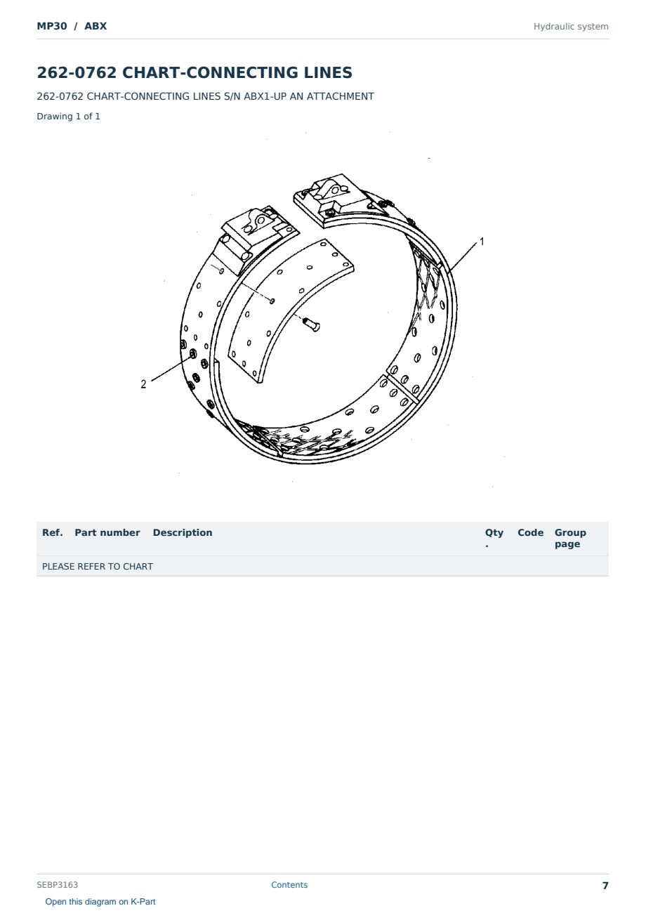 Caterpillar MP30 S/N ABX Partsbook SEBP3163 (English) - sample page 7 of 10 Caterpillar MP30 S/N ABX Partsbook SEBP3163 (English) - sample page 7 of 10