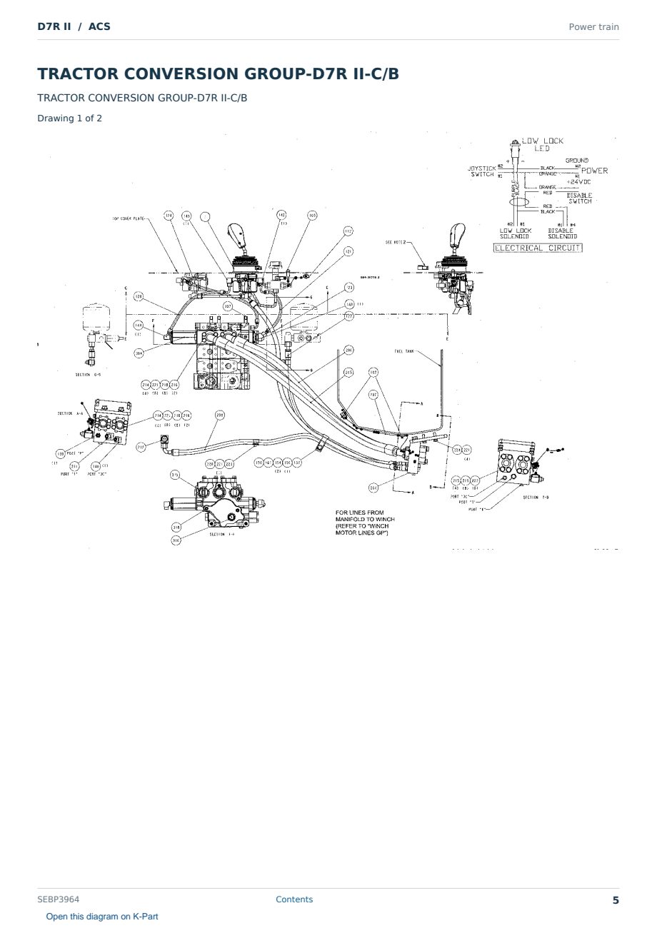 Caterpillar D7R II S/N ACS Partsbook SEBP3964 (English) - sample page 5 of 10 Caterpillar D7R II S/N ACS Partsbook SEBP3964 (English) - sample page 5 of 10