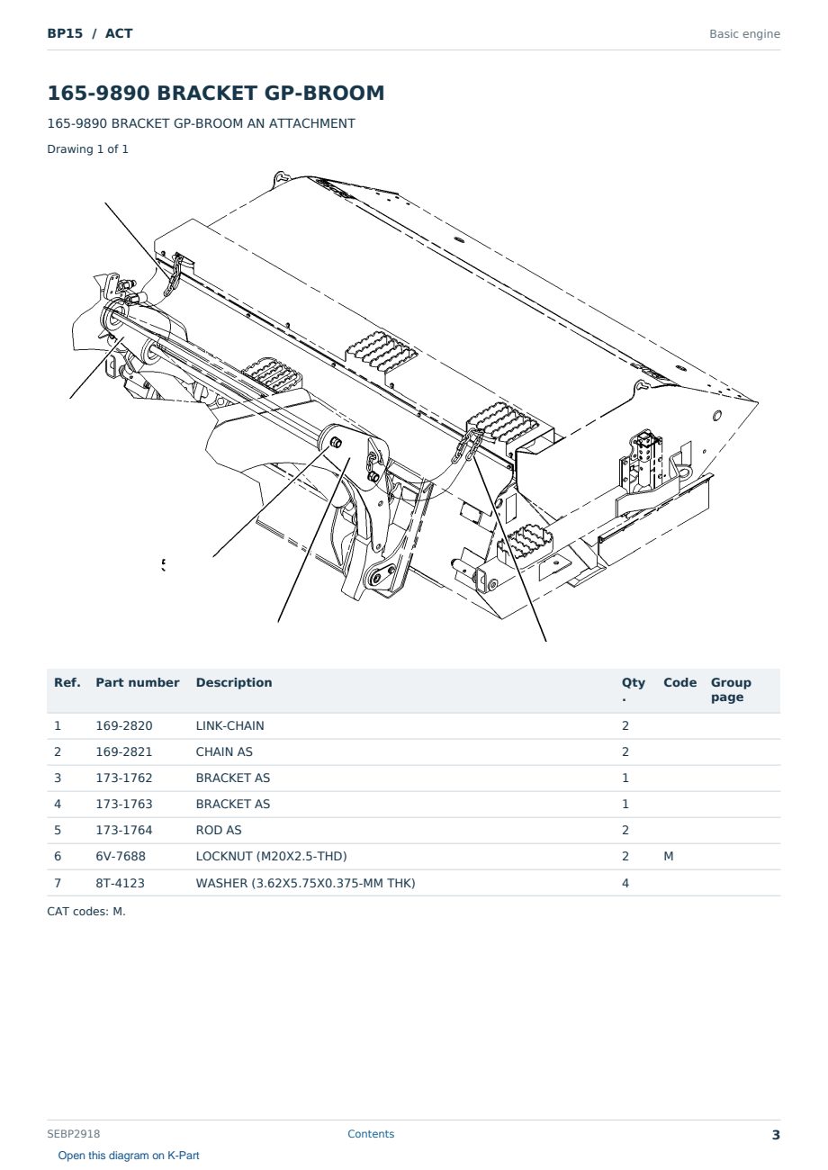 Caterpillar BP15 S/N ACT Partsbook SEBP2918 (English) - sample page 3 of 10 Caterpillar BP15 S/N ACT Partsbook SEBP2918 (English) - sample page 3 of 10