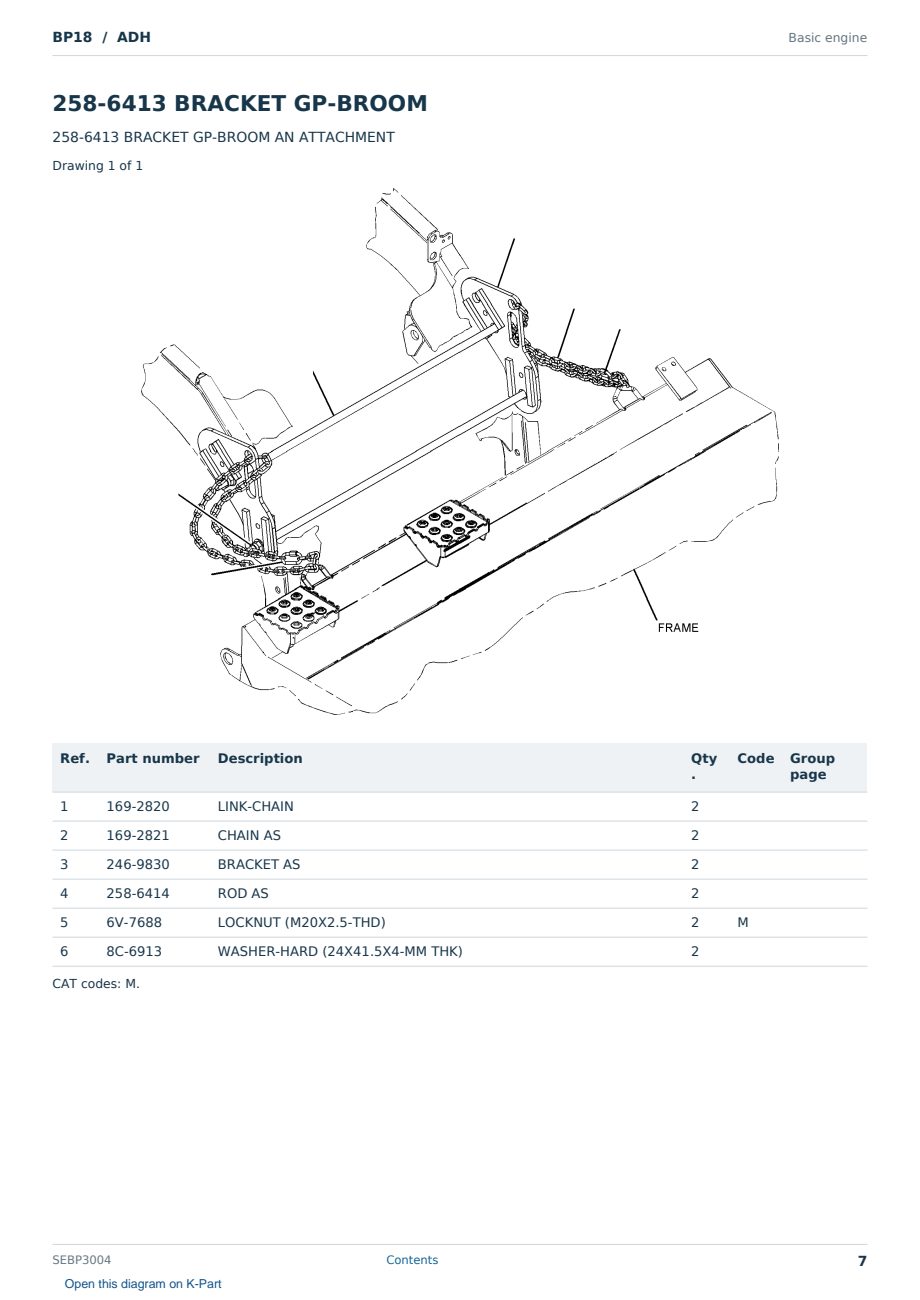 Caterpillar BP18 S/N ADH Partsbook SEBP3004 (English) - sample page 7 of 10 Caterpillar BP18 S/N ADH Partsbook SEBP3004 (English) - sample page 7 of 10