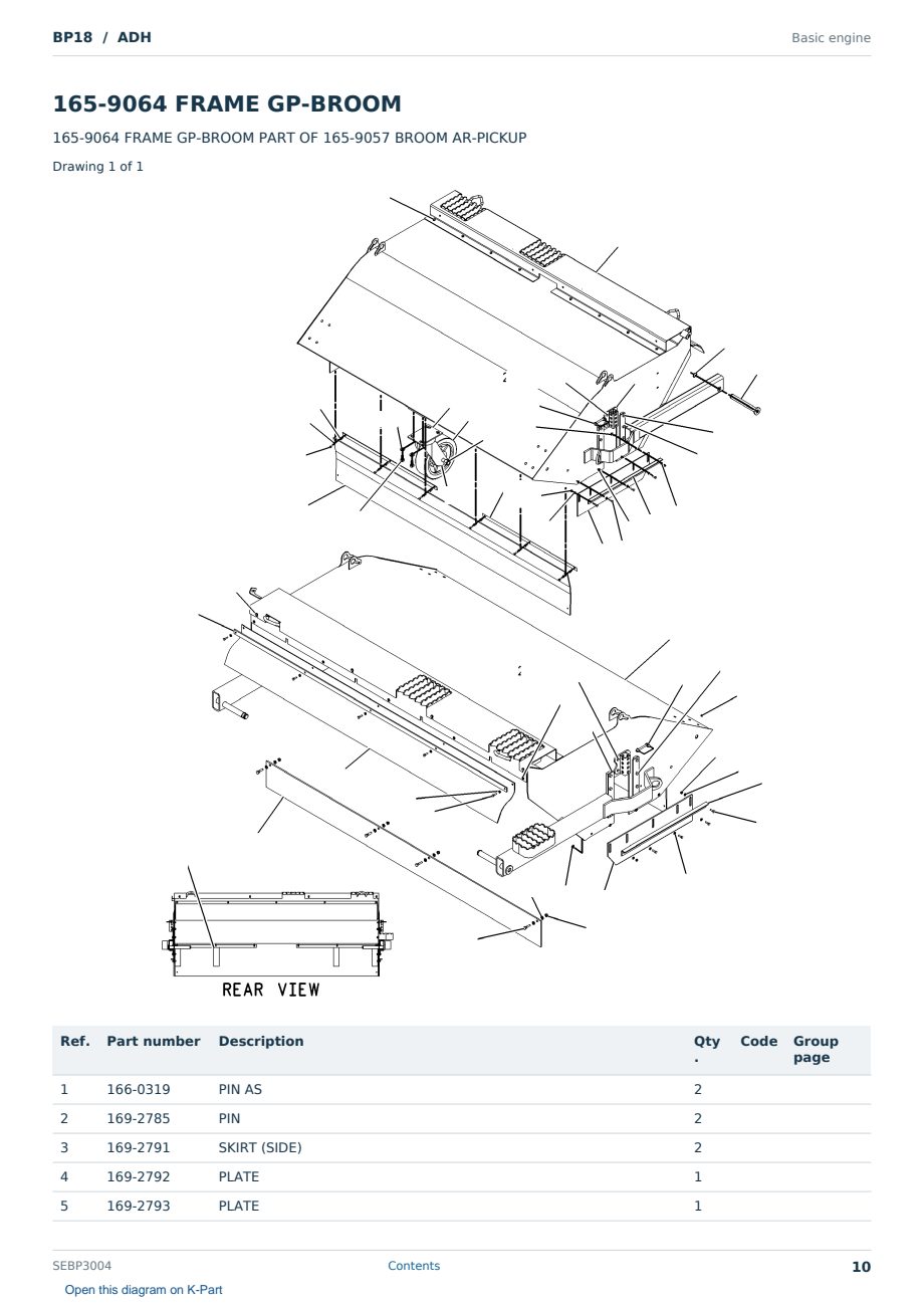 Caterpillar BP18 S/N ADH Partsbook SEBP3004 (English) - sample page 10 of 10 Caterpillar BP18 S/N ADH Partsbook SEBP3004 (English) - sample page 10 of 10