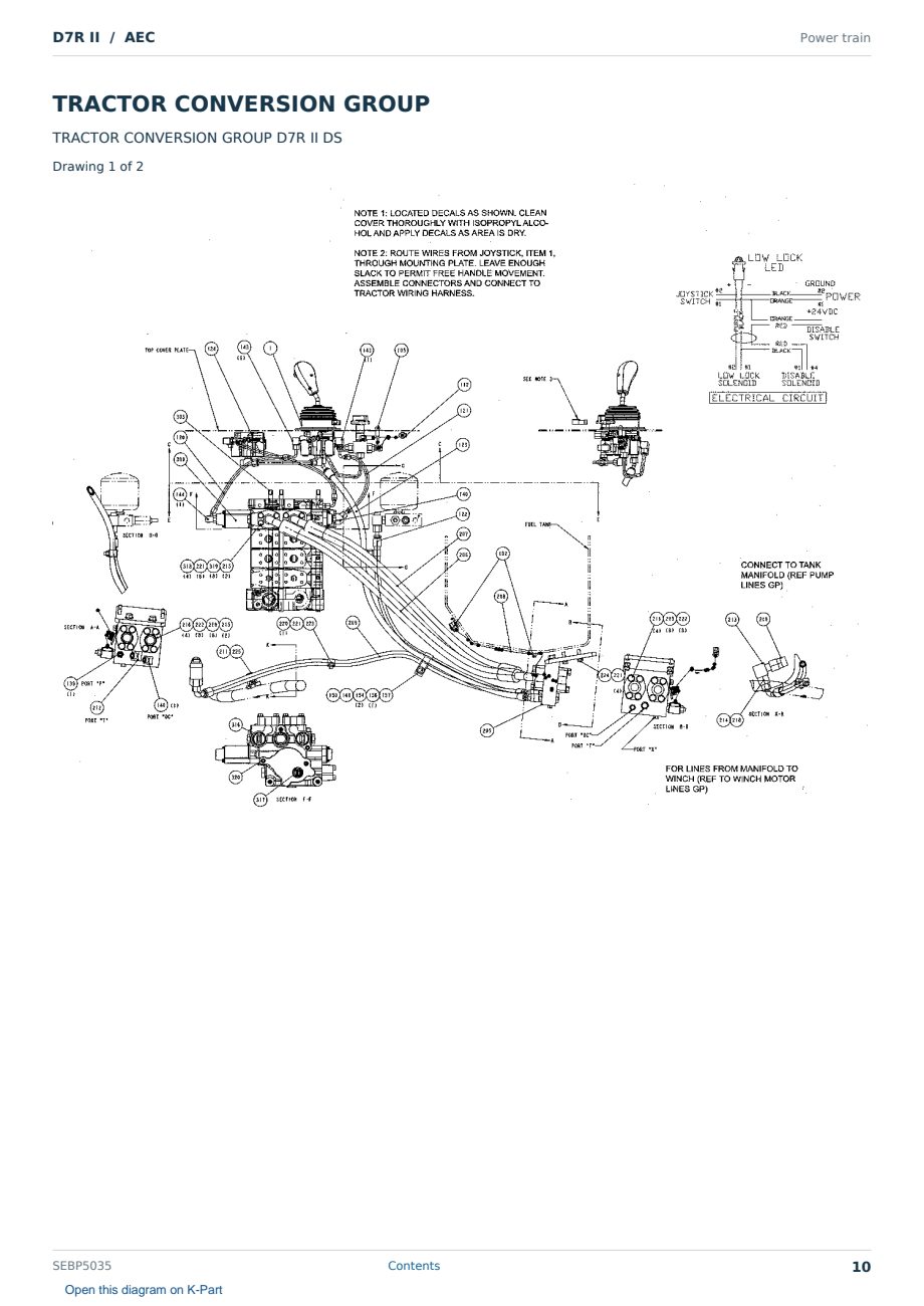 Caterpillar D7R II S/N AEC Partsbook SEBP5035 (English) - sample page 10 of 10 Caterpillar D7R II S/N AEC Partsbook SEBP5035 (English) - sample page 10 of 10