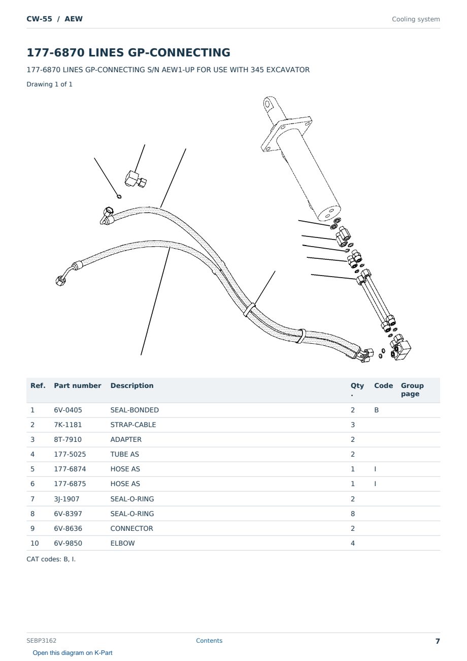 Caterpillar CW-55 S/N AEW Partsbook SEBP3162 (English) - sample page 7 of 10 Caterpillar CW-55 S/N AEW Partsbook SEBP3162 (English) - sample page 7 of 10