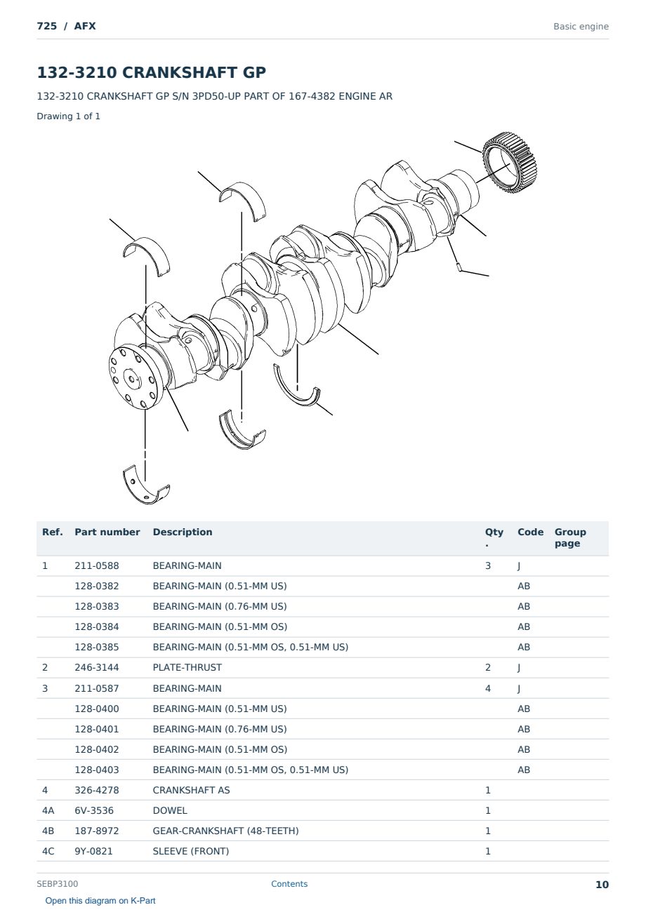 Caterpillar 725 S/N AFX Partsbook SEBP3100 (English) - sample page 10 of 10 Caterpillar 725 S/N AFX Partsbook SEBP3100 (English) - sample page 10 of 10