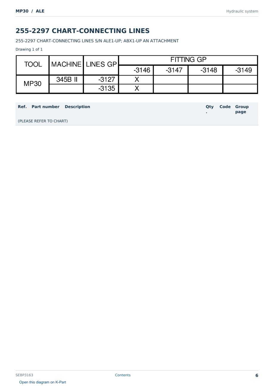 Caterpillar MP30 S/N ALE Partsbook SEBP3163 (English) - sample page 6 of 10 Caterpillar MP30 S/N ALE Partsbook SEBP3163 (English) - sample page 6 of 10