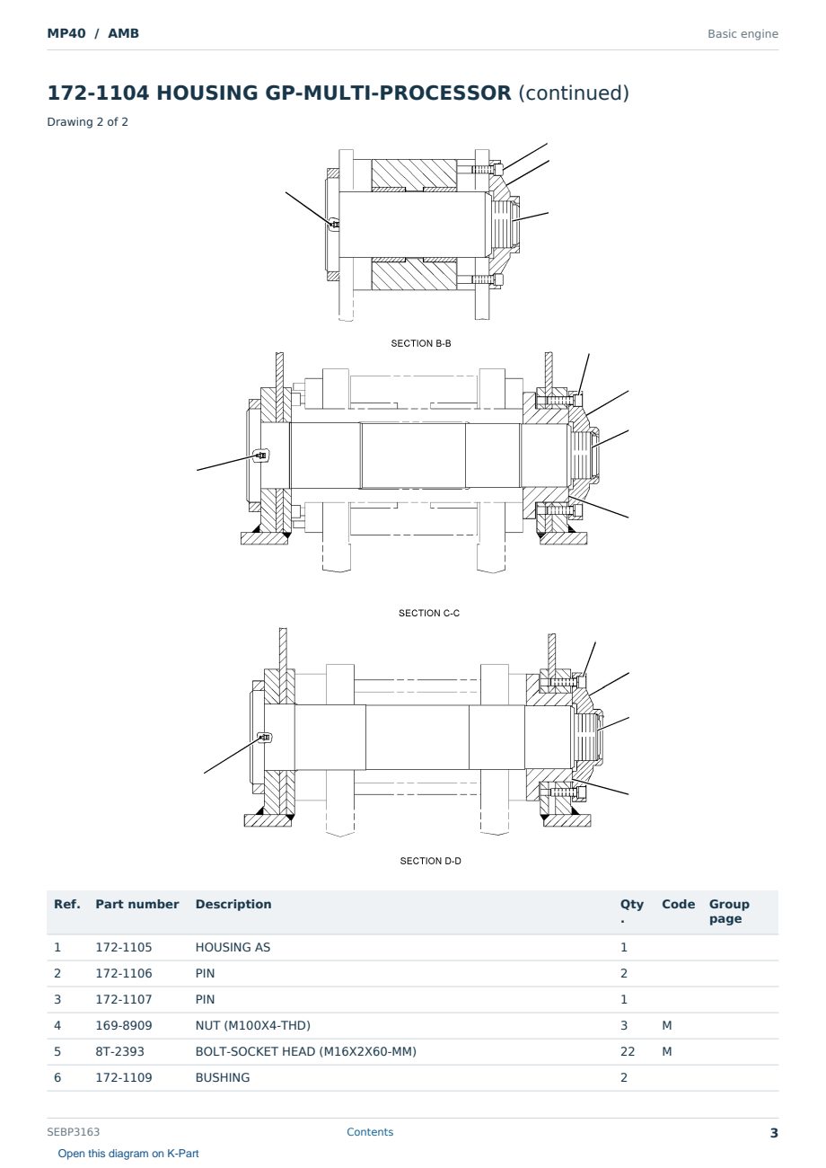 Caterpillar MP40 S/N AMB Partsbook SEBP3163 (English) - sample page 3 of 10 Caterpillar MP40 S/N AMB Partsbook SEBP3163 (English) - sample page 3 of 10