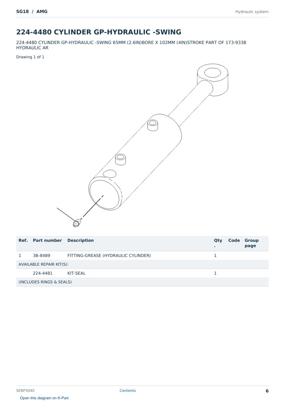 Caterpillar SG18 S/N AMG Partsbook SEBP3040 (English) - sample page 6 of 10 Caterpillar SG18 S/N AMG Partsbook SEBP3040 (English) - sample page 6 of 10
