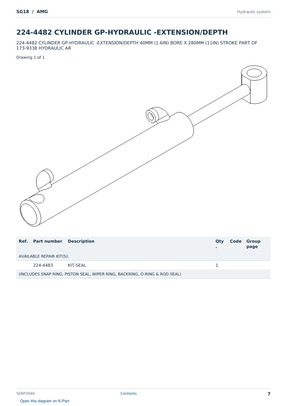 Caterpillar SG18 S/N AMG Partsbook SEBP3040 (English) - sample page 7 of 10 Caterpillar SG18 S/N AMG Partsbook SEBP3040 (English) - sample page 7 of 10