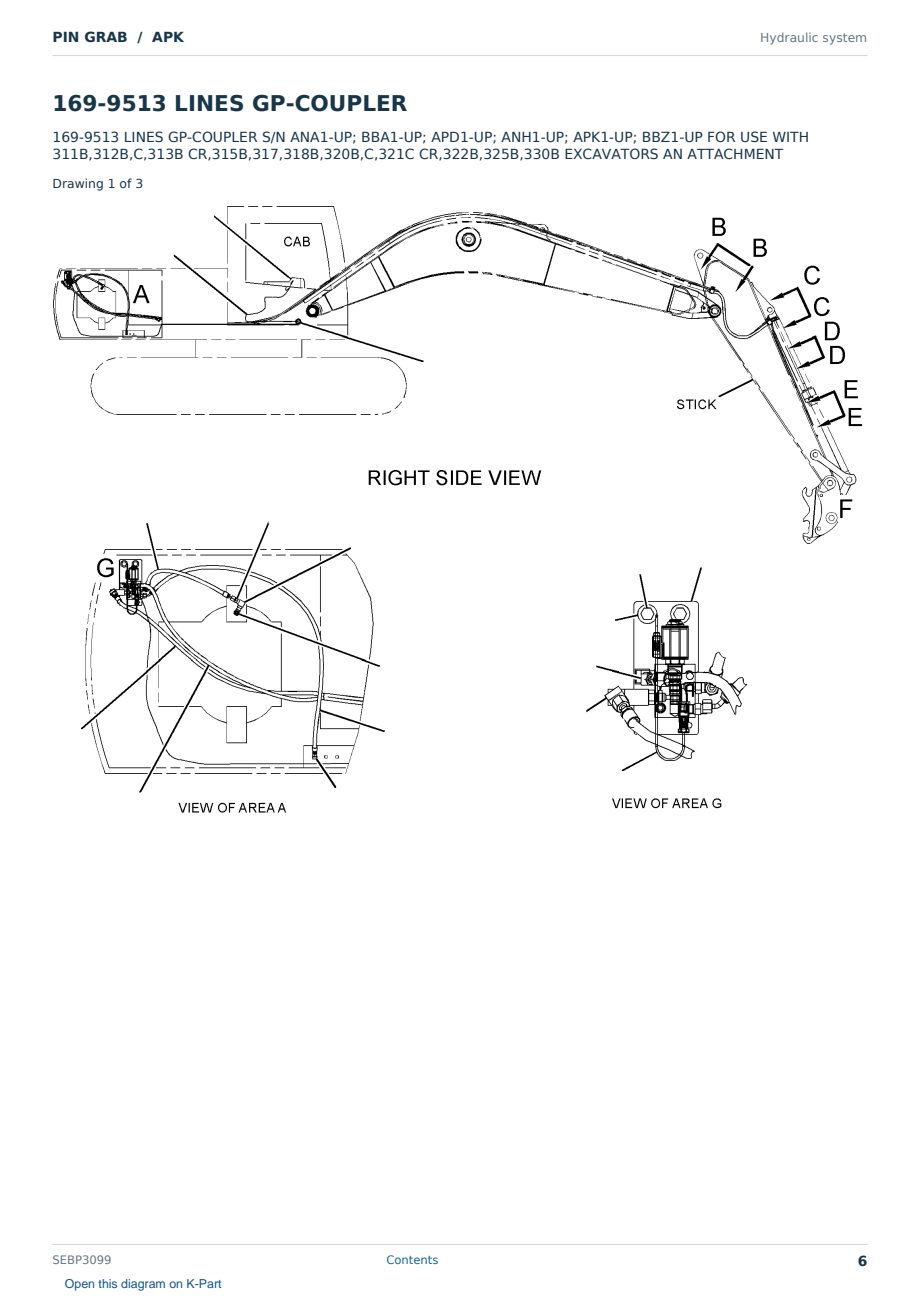 Caterpillar PIN GRAB S/N APK Partsbook SEBP3099 (English) - sample page 6 of 10 Caterpillar PIN GRAB S/N APK Partsbook SEBP3099 (English) - sample page 6 of 10