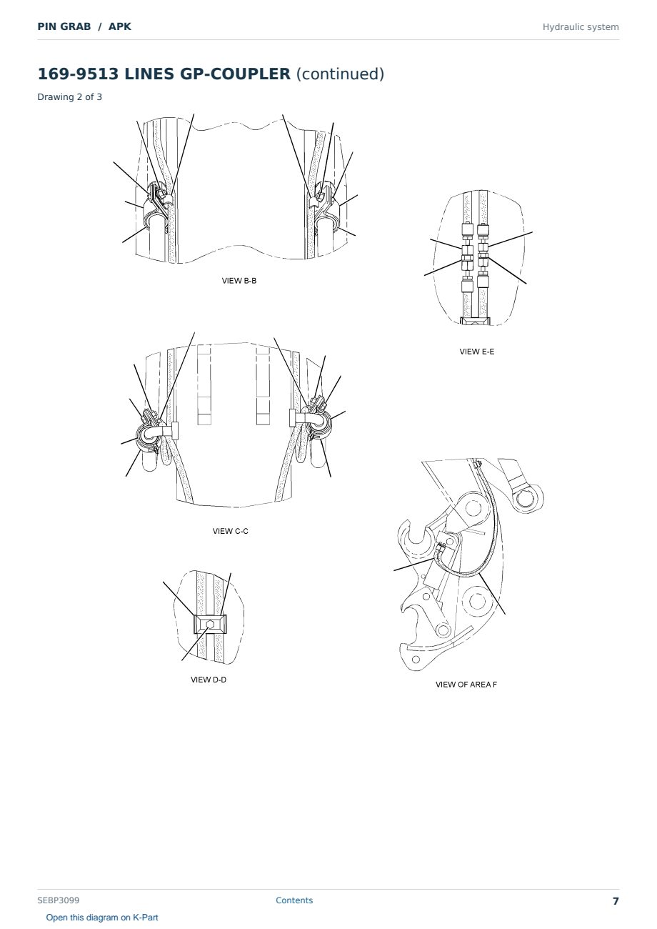 Caterpillar PIN GRAB S/N APK Partsbook SEBP3099 (English) - sample page 7 of 10 Caterpillar PIN GRAB S/N APK Partsbook SEBP3099 (English) - sample page 7 of 10