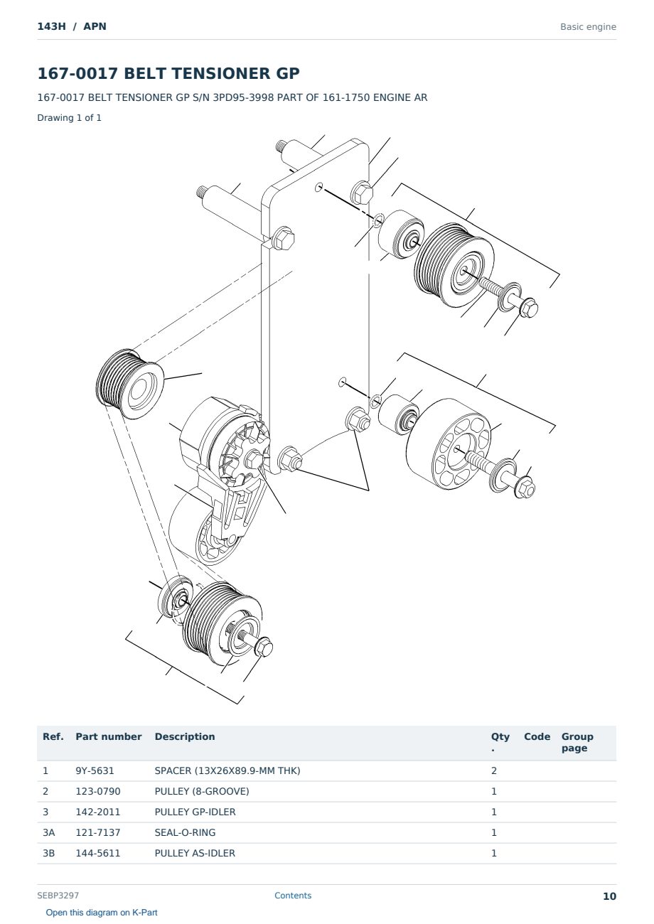 Caterpillar 143H S/N APN Partsbook SEBP3297 (English) - sample page 10 of 10 Caterpillar 143H S/N APN Partsbook SEBP3297 (English) - sample page 10 of 10