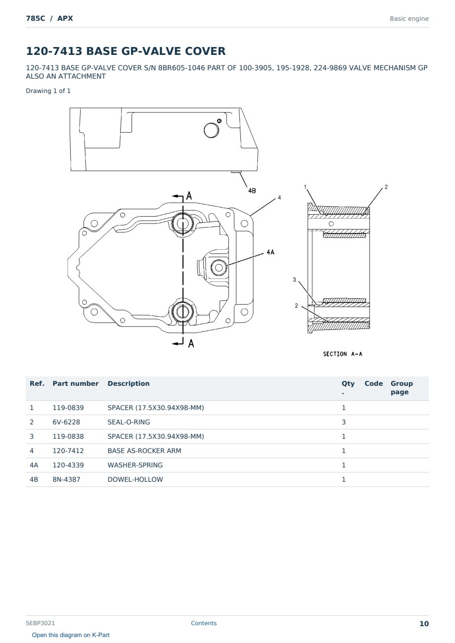 Caterpillar 785C S/N APX Partsbook SEBP3021 (English) - sample page 10 of 10 Caterpillar 785C S/N APX Partsbook SEBP3021 (English) - sample page 10 of 10