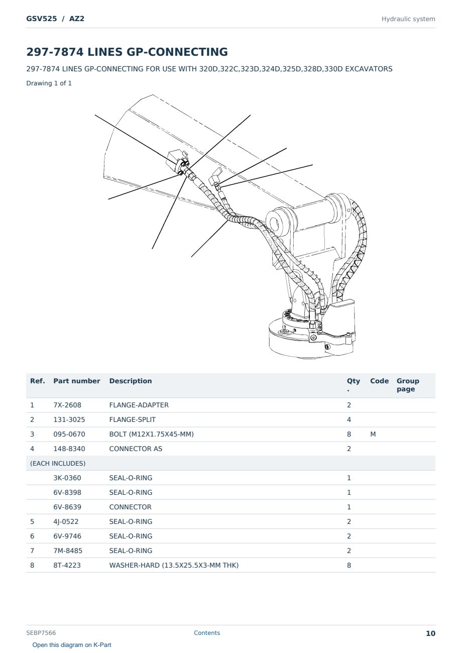 Caterpillar GSV525 S/N AZ2 Partsbook SEBP7566 (English) - sample page 10 of 10 Caterpillar GSV525 S/N AZ2 Partsbook SEBP7566 (English) - sample page 10 of 10