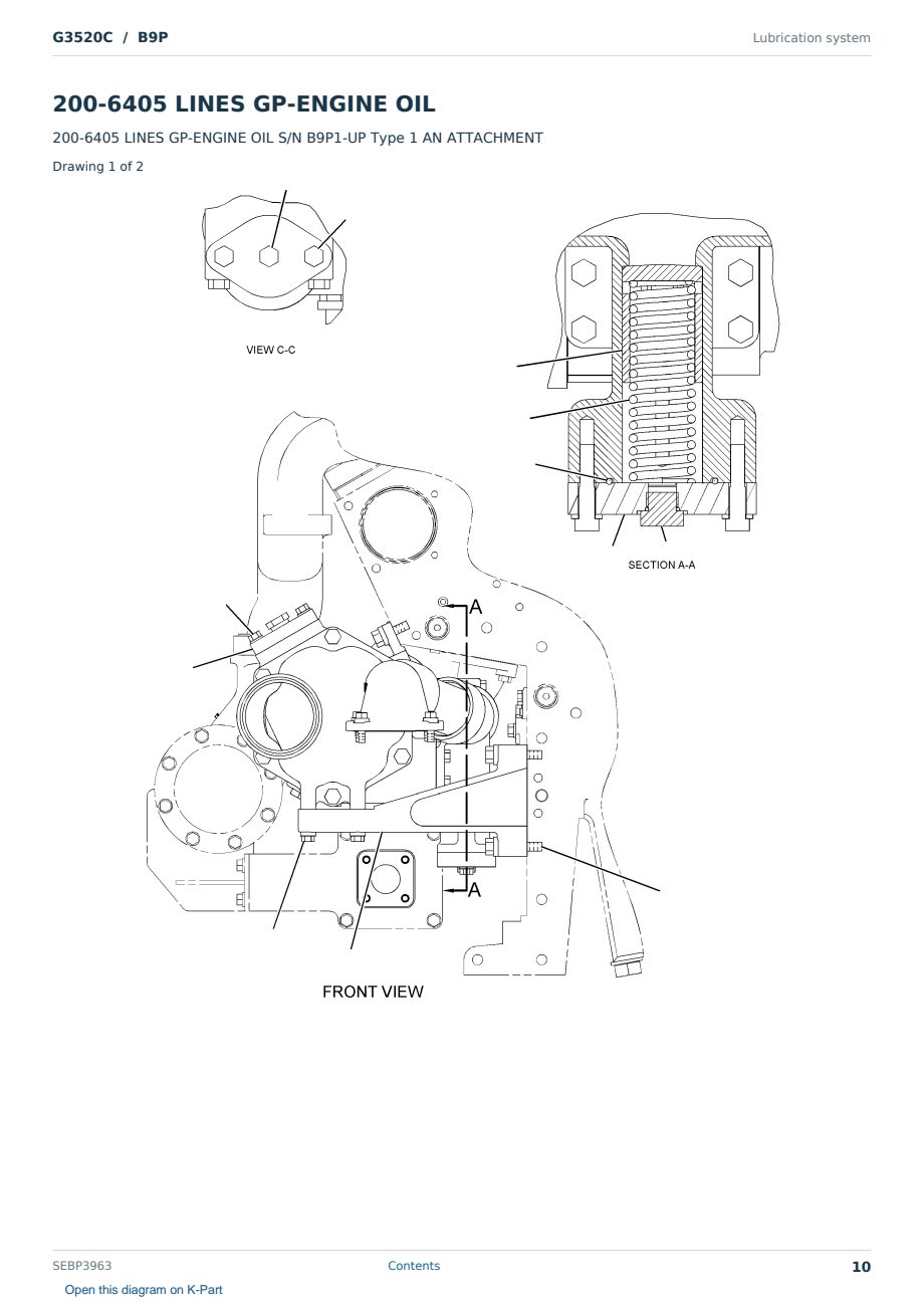 Caterpillar G3520C S/N B9P Partsbook SEBP3963 (English) - sample page 10 of 10 Caterpillar G3520C S/N B9P Partsbook SEBP3963 (English) - sample page 10 of 10