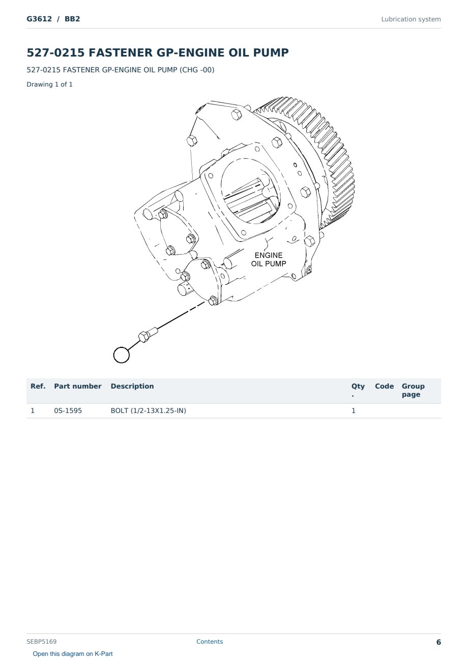 Caterpillar G3612 S/N BB2 Partsbook SEBP5169 (English) - sample page 6 of 10 Caterpillar G3612 S/N BB2 Partsbook SEBP5169 (English) - sample page 6 of 10