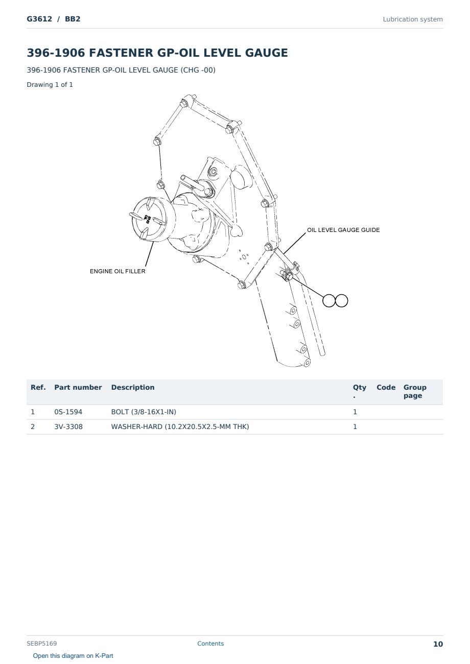 Caterpillar G3612 S/N BB2 Partsbook SEBP5169 (English) - sample page 10 of 10 Caterpillar G3612 S/N BB2 Partsbook SEBP5169 (English) - sample page 10 of 10