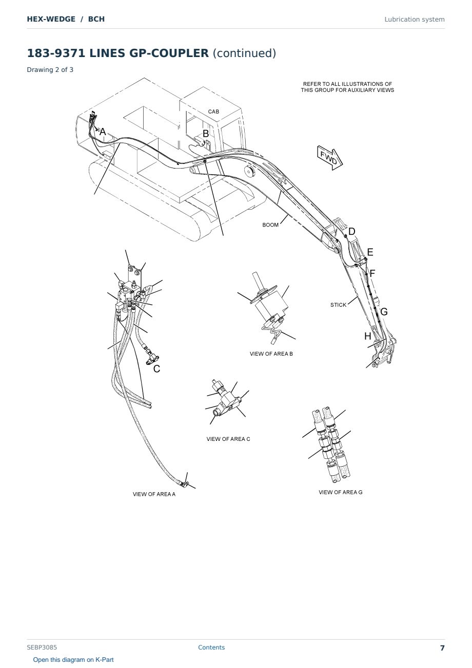 Caterpillar HEX-WEDGE S/N BCH Partsbook SEBP3085 (English) - sample page 7 of 10 Caterpillar HEX-WEDGE S/N BCH Partsbook SEBP3085 (English) - sample page 7 of 10