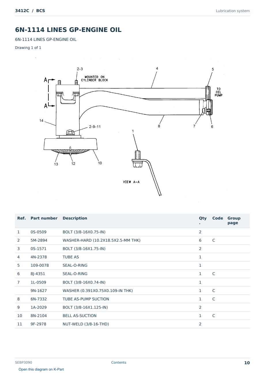 Caterpillar 3412C S/N BCS Partsbook SEBP3090 (English) - sample page 10 of 10 Caterpillar 3412C S/N BCS Partsbook SEBP3090 (English) - sample page 10 of 10
