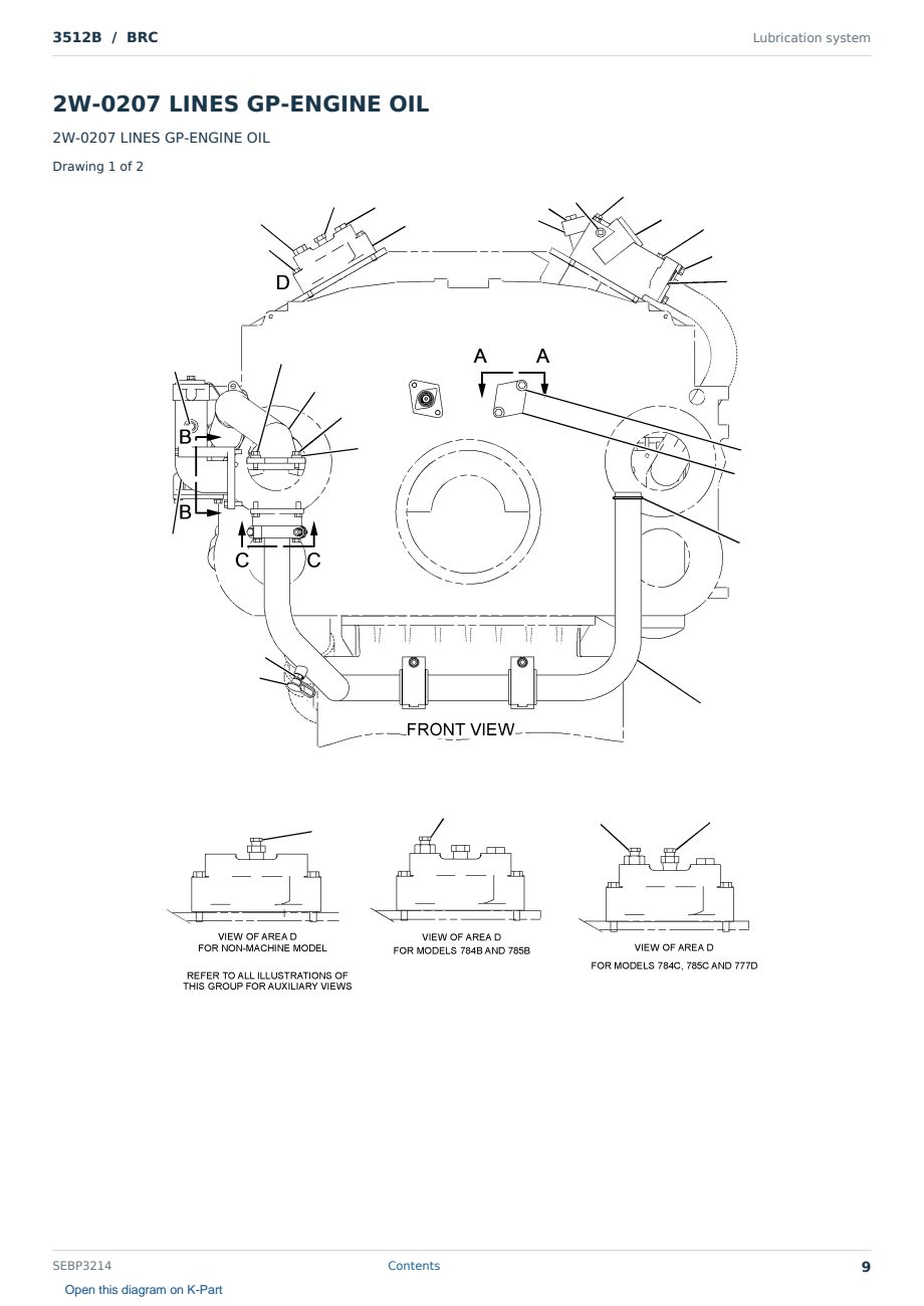 Caterpillar 3512B S/N BRC Partsbook SEBP3214 (English) - sample page 9 of 10 Caterpillar 3512B S/N BRC Partsbook SEBP3214 (English) - sample page 9 of 10
