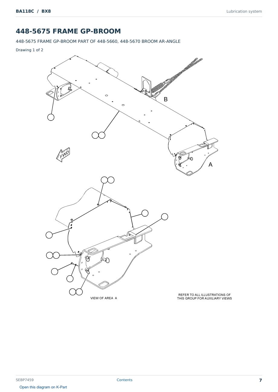 Caterpillar BA118C S/N BX8 Partsbook SEBP7459 (English) - sample page 7 of 10 Caterpillar BA118C S/N BX8 Partsbook SEBP7459 (English) - sample page 7 of 10