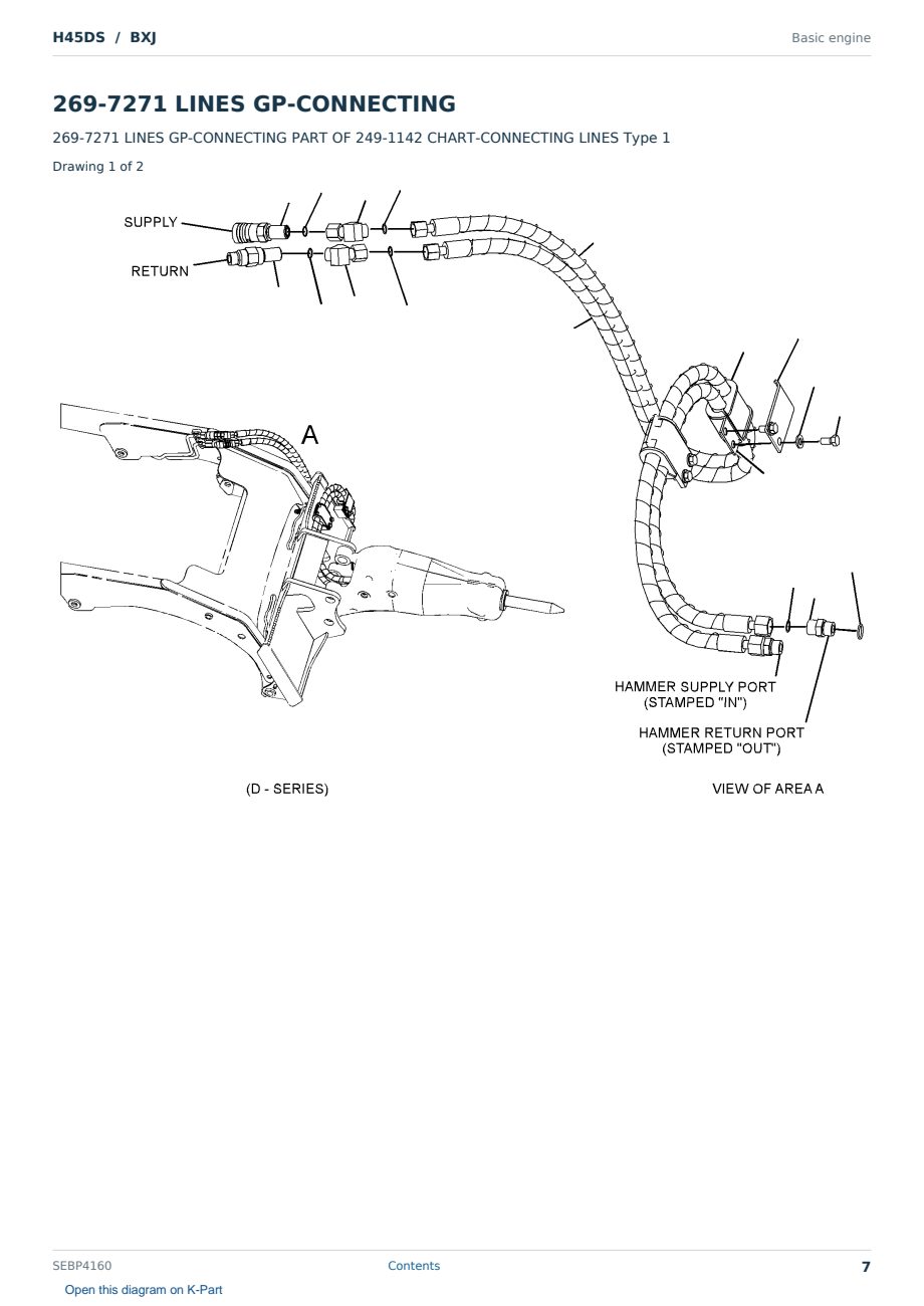 Caterpillar H45DS S/N BXJ Partsbook SEBP4160 (English) - sample page 7 of 10 Caterpillar H45DS S/N BXJ Partsbook SEBP4160 (English) - sample page 7 of 10