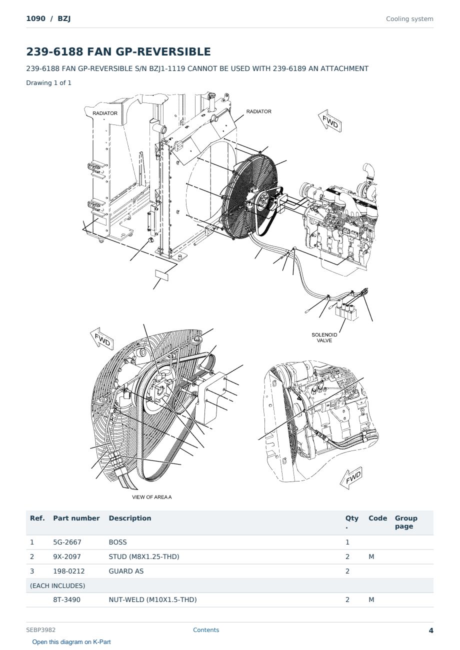 Caterpillar 1090 S/N BZJ Partsbook SEBP3982 (English) - sample page 4 of 10 Caterpillar 1090 S/N BZJ Partsbook SEBP3982 (English) - sample page 4 of 10