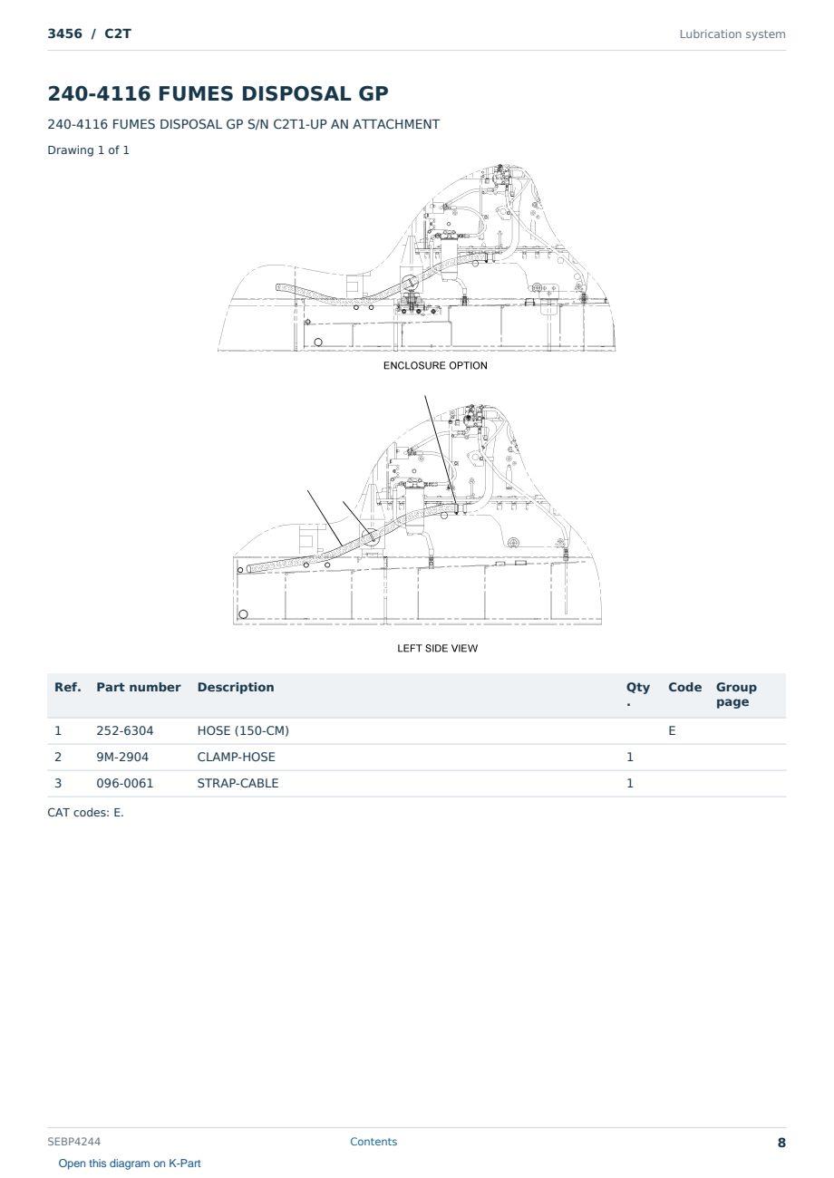 Caterpillar 3456 S/N C2T Partsbook SEBP4244 (English) - sample page 8 of 10 Caterpillar 3456 S/N C2T Partsbook SEBP4244 (English) - sample page 8 of 10
