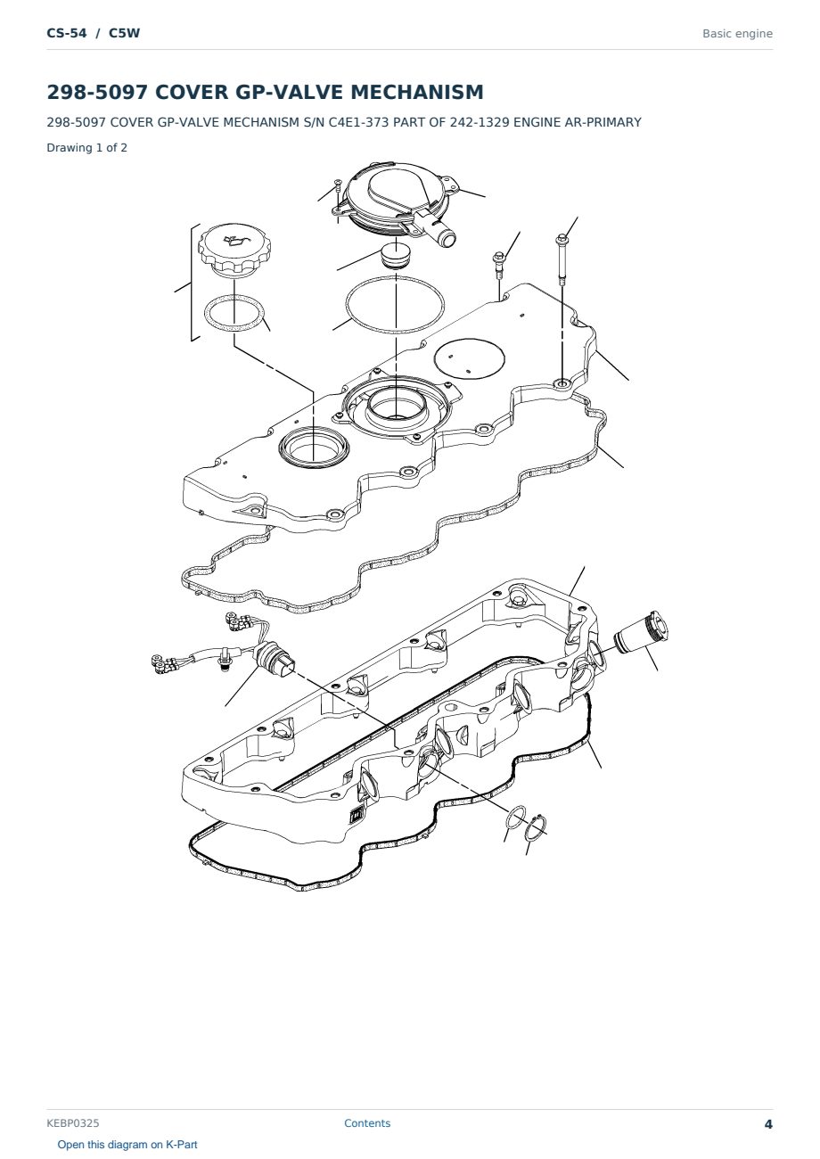 Caterpillar CS-54 S/N C5W Partsbook KEBP0325 (English) - sample page 4 of 10 Caterpillar CS-54 S/N C5W Partsbook KEBP0325 (English) - sample page 4 of 10