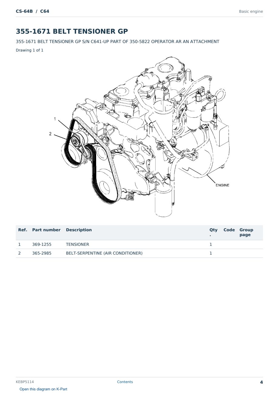 Caterpillar CS-64B S/N C64 Partsbook KEBP5114 (English) - sample page 4 of 10 Caterpillar CS-64B S/N C64 Partsbook KEBP5114 (English) - sample page 4 of 10
