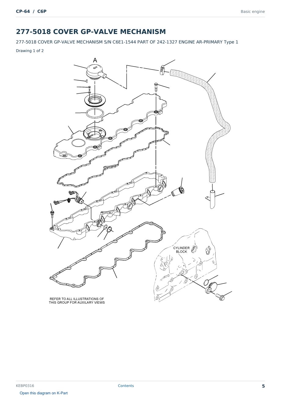 Caterpillar CP-64 S/N C6P Partsbook KEBP0316 (English) - sample page 5 of 10 Caterpillar CP-64 S/N C6P Partsbook KEBP0316 (English) - sample page 5 of 10