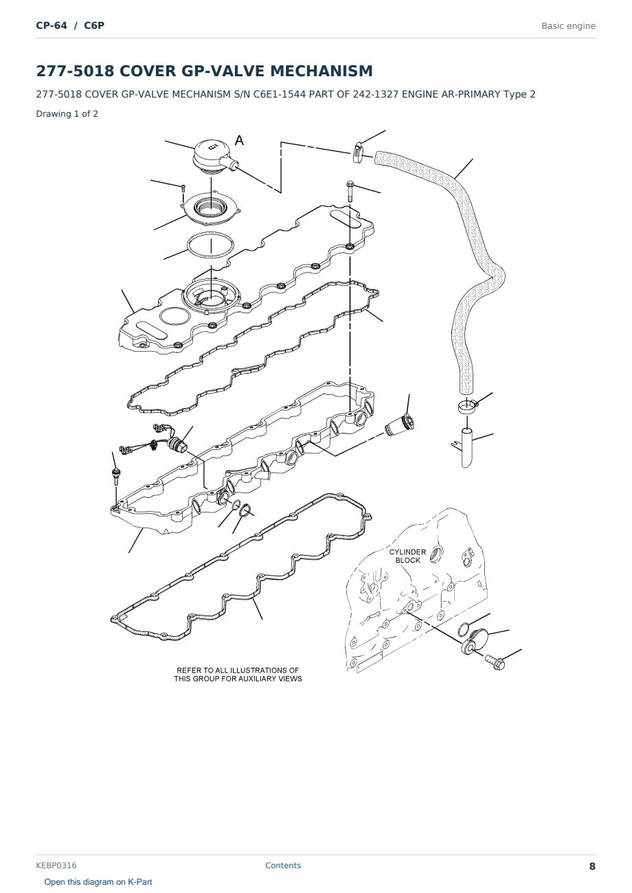 Caterpillar CP-64 S/N C6P Partsbook KEBP0316 (English) - sample page 8 of 10 Caterpillar CP-64 S/N C6P Partsbook KEBP0316 (English) - sample page 8 of 10