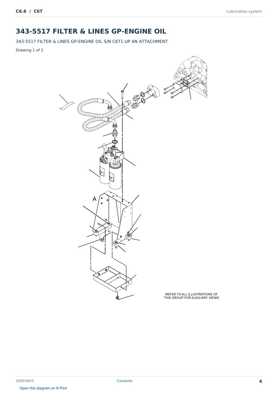 Caterpillar C6.6 S/N C6T Partsbook SEBP4820 (English) - sample page 4 of 10 Caterpillar C6.6 S/N C6T Partsbook SEBP4820 (English) - sample page 4 of 10