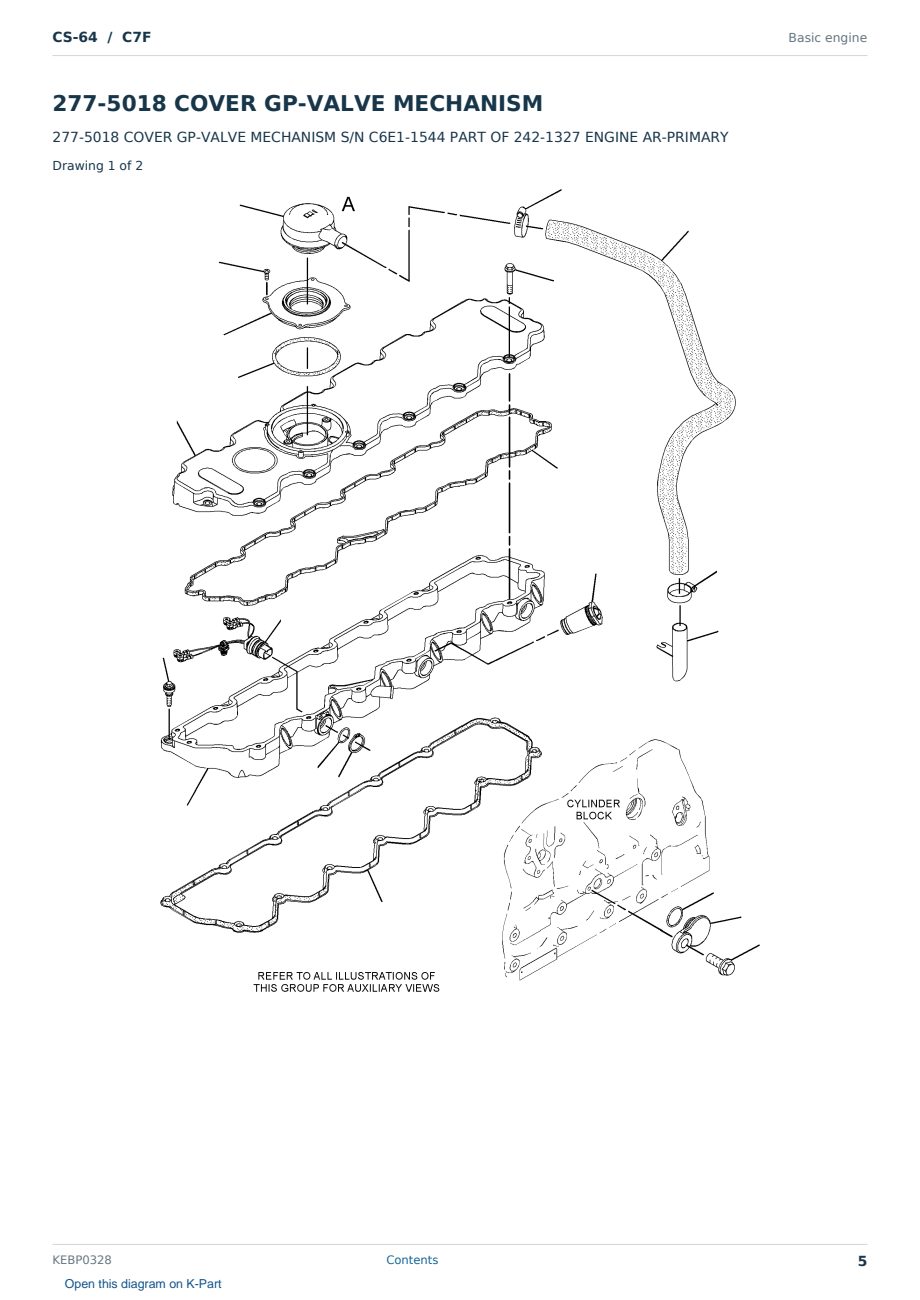 Caterpillar CS-64 S/N C7F Partsbook KEBP0328 (English) - sample page 5 of 10 Caterpillar CS-64 S/N C7F Partsbook KEBP0328 (English) - sample page 5 of 10
