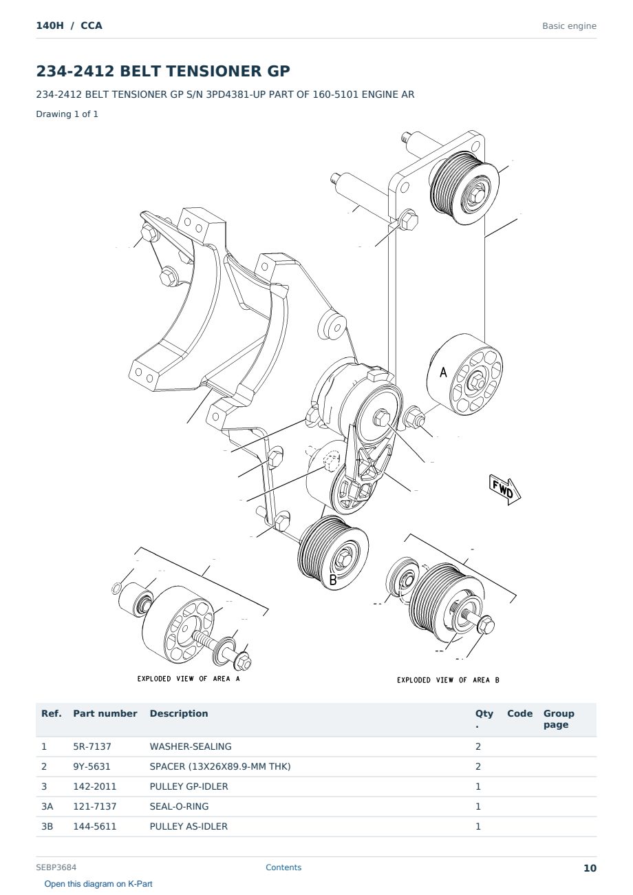 Caterpillar 140H S/N CCA Partsbook SEBP3684 (English) - sample page 10 of 10 Caterpillar 140H S/N CCA Partsbook SEBP3684 (English) - sample page 10 of 10