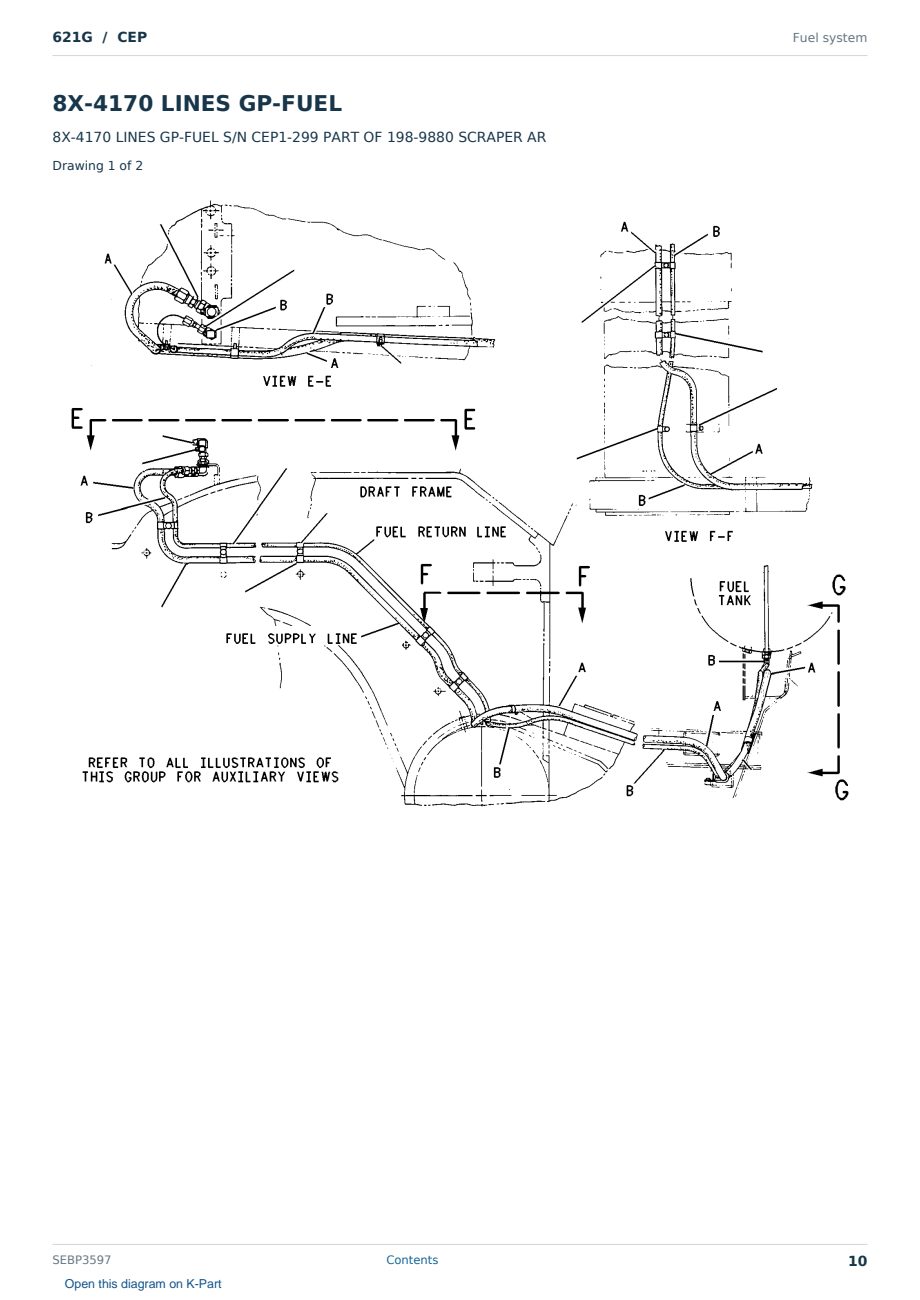 Caterpillar 621G S/N CEP Partsbook SEBP3597 (English) - sample page 10 of 10 Caterpillar 621G S/N CEP Partsbook SEBP3597 (English) - sample page 10 of 10