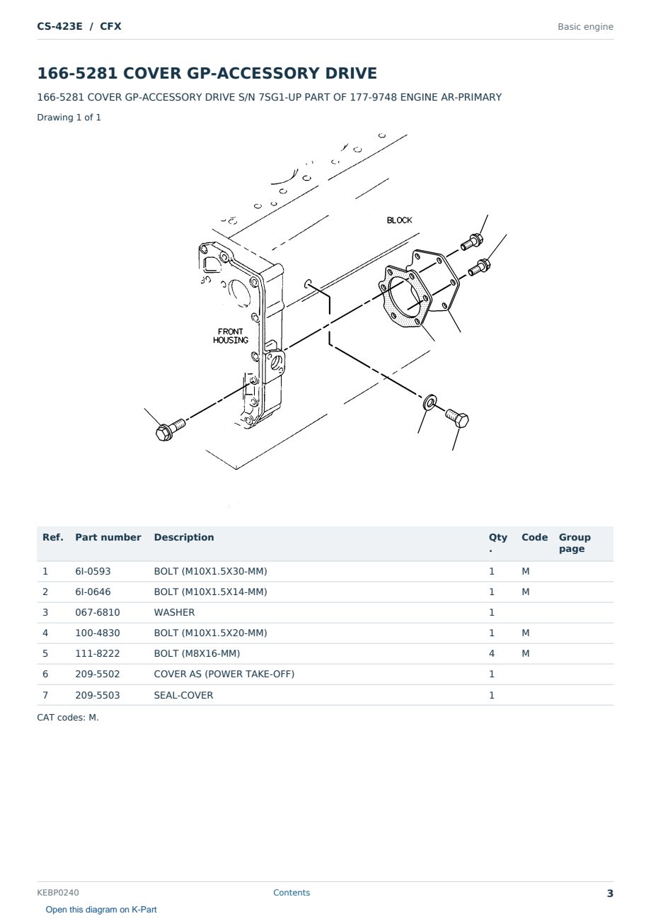 Caterpillar CS-423E S/N CFX Partsbook KEBP0240 (English) - sample page 3 of 10 Caterpillar CS-423E S/N CFX Partsbook KEBP0240 (English) - sample page 3 of 10