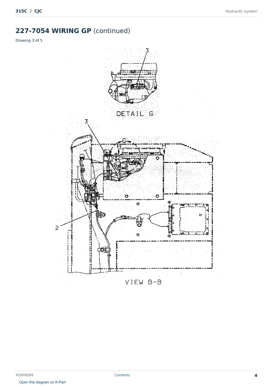 Caterpillar 315C S/N CJC Partsbook XEBP8069 (English) - sample page 4 of 10 Caterpillar 315C S/N CJC Partsbook XEBP8069 (English) - sample page 4 of 10