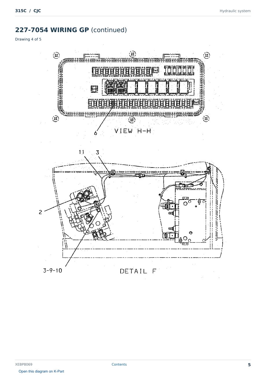 Caterpillar 315C S/N CJC Partsbook XEBP8069 (English) - sample page 5 of 10 Caterpillar 315C S/N CJC Partsbook XEBP8069 (English) - sample page 5 of 10
