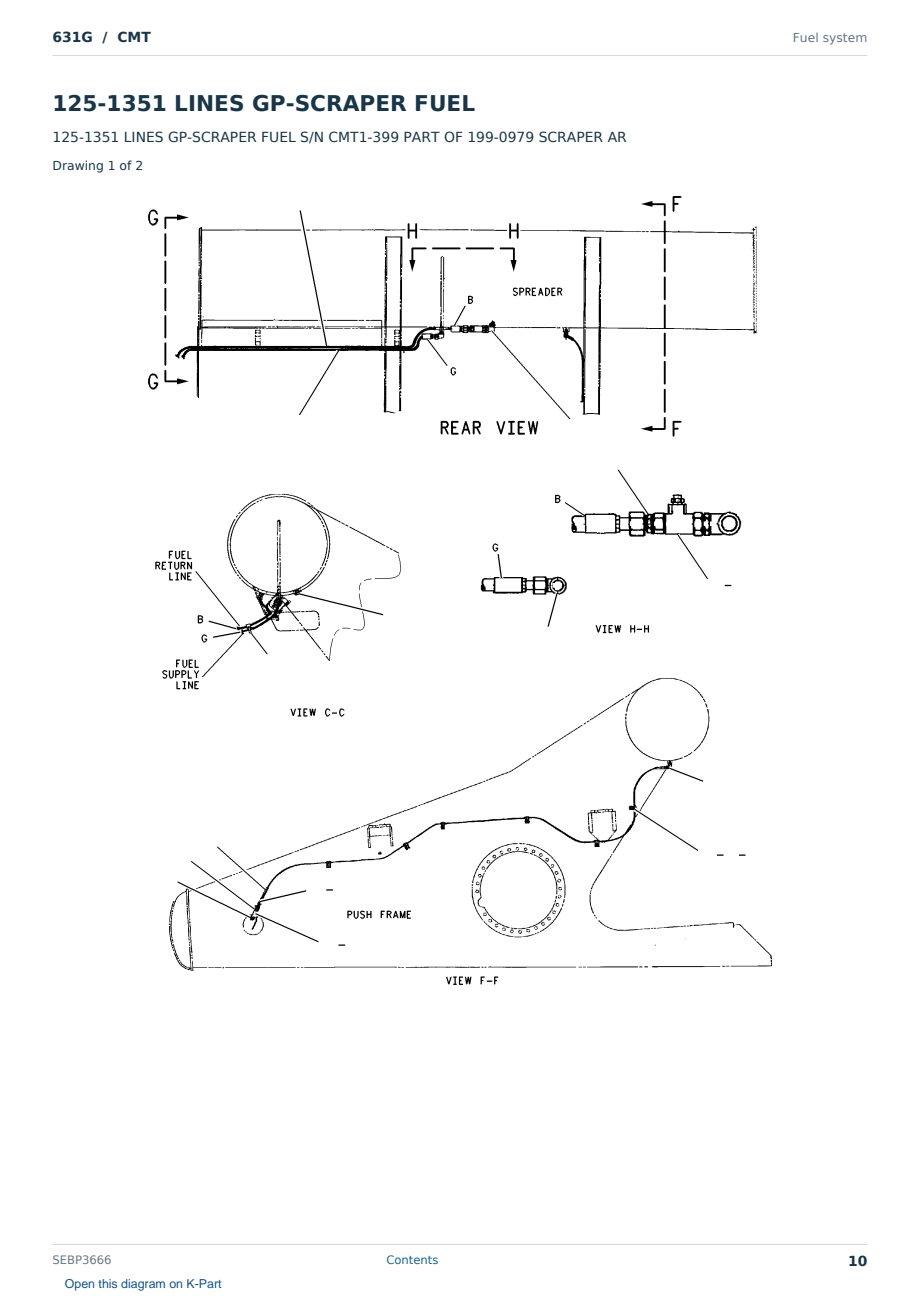 Caterpillar 631G S/N CMT Partsbook SEBP3666 (English) - sample page 10 of 10 Caterpillar 631G S/N CMT Partsbook SEBP3666 (English) - sample page 10 of 10