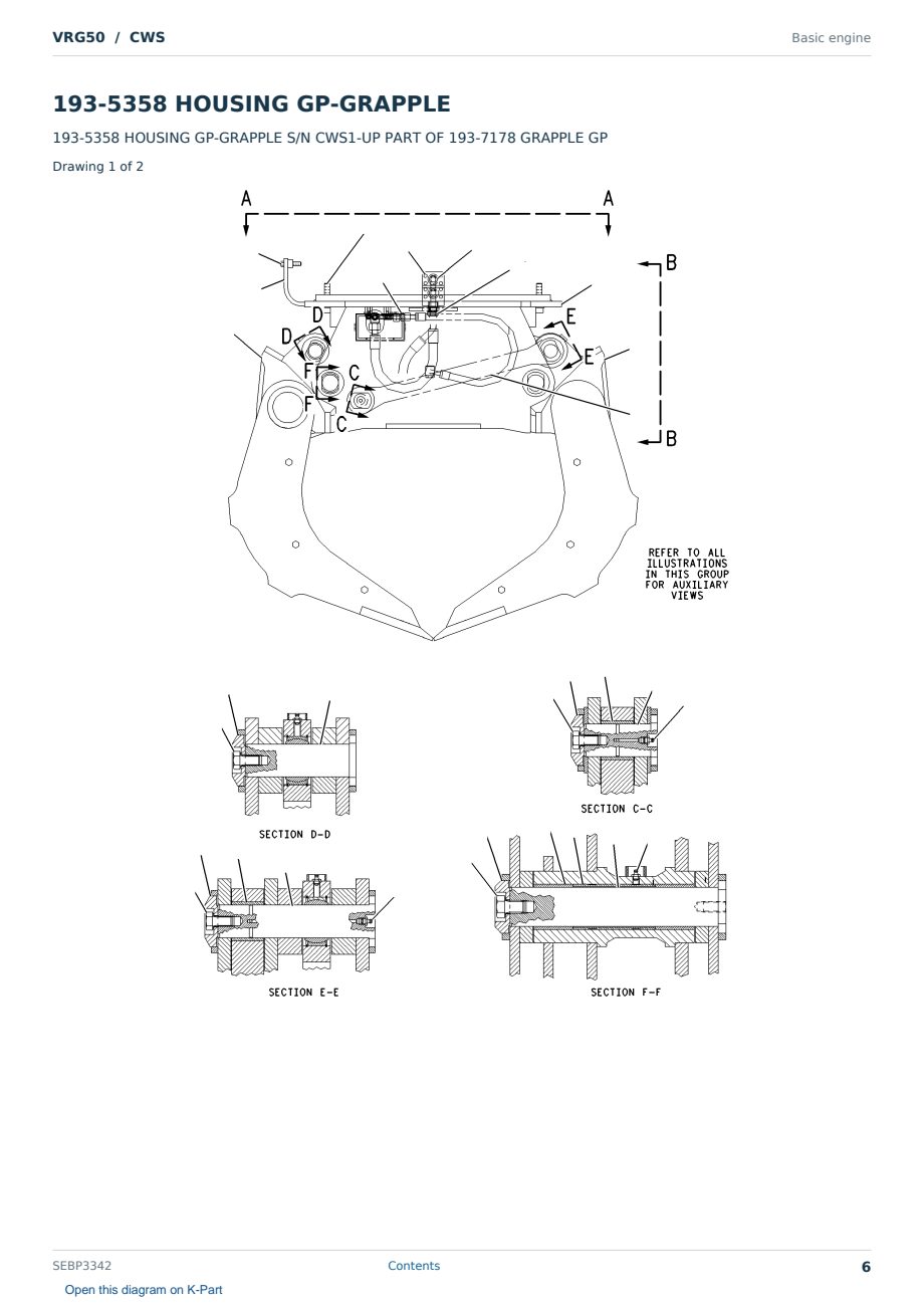 Caterpillar VRG50 S/N CWS Partsbook SEBP3342 (English) - sample page 6 of 10 Caterpillar VRG50 S/N CWS Partsbook SEBP3342 (English) - sample page 6 of 10