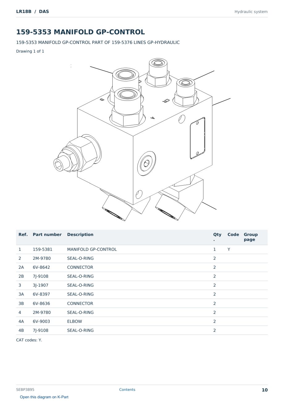 Caterpillar LR18B S/N DAS Partsbook SEBP3895 (English) - sample page 10 of 10 Caterpillar LR18B S/N DAS Partsbook SEBP3895 (English) - sample page 10 of 10