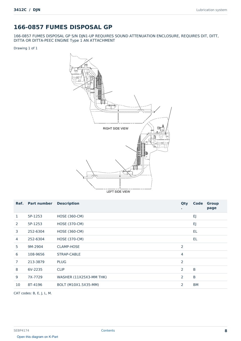 Caterpillar 3412C S/N DJN Partsbook SEBP4174 (English) - sample page 8 of 10 Caterpillar 3412C S/N DJN Partsbook SEBP4174 (English) - sample page 8 of 10