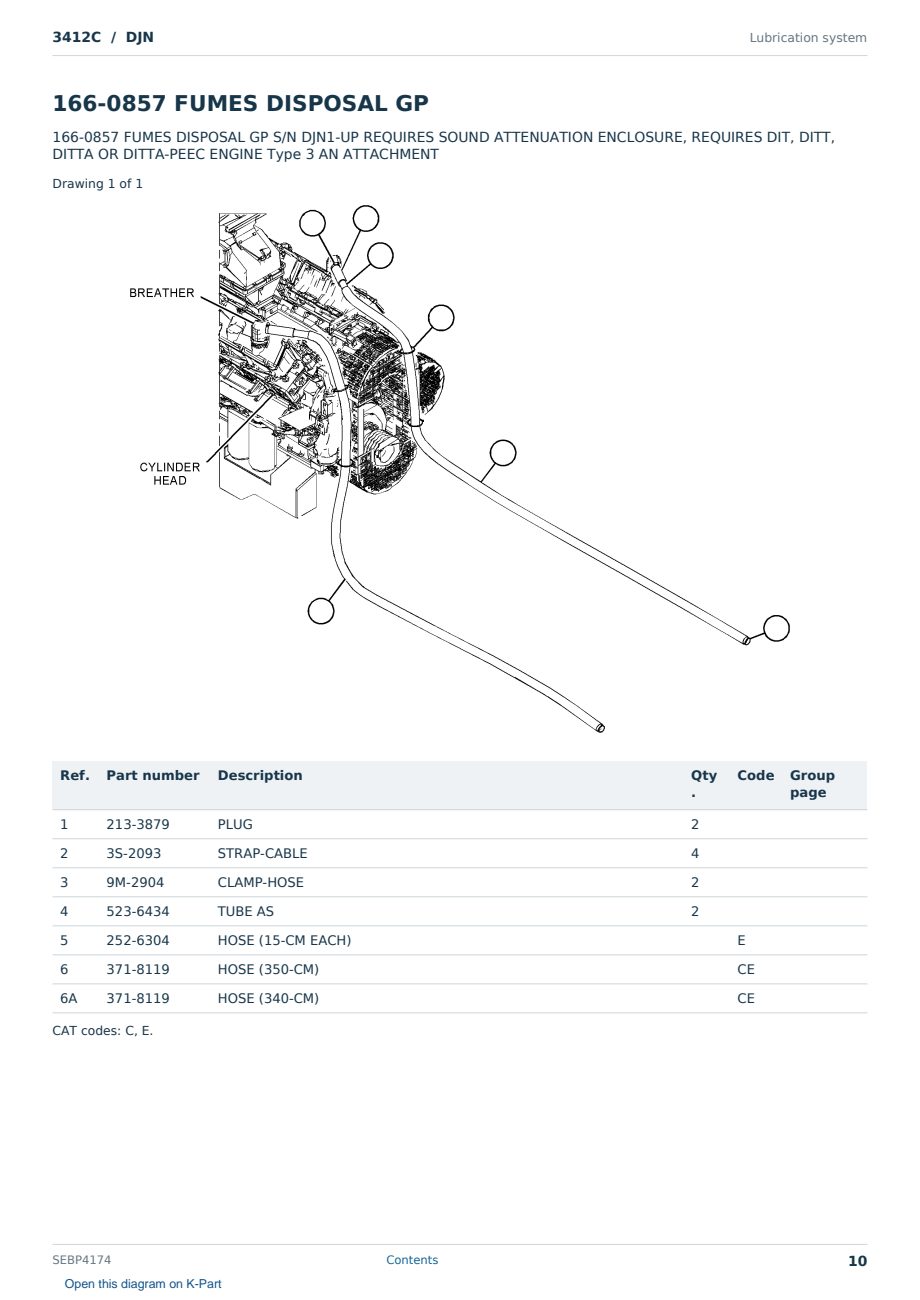 Caterpillar 3412C S/N DJN Partsbook SEBP4174 (English) - sample page 10 of 10 Caterpillar 3412C S/N DJN Partsbook SEBP4174 (English) - sample page 10 of 10