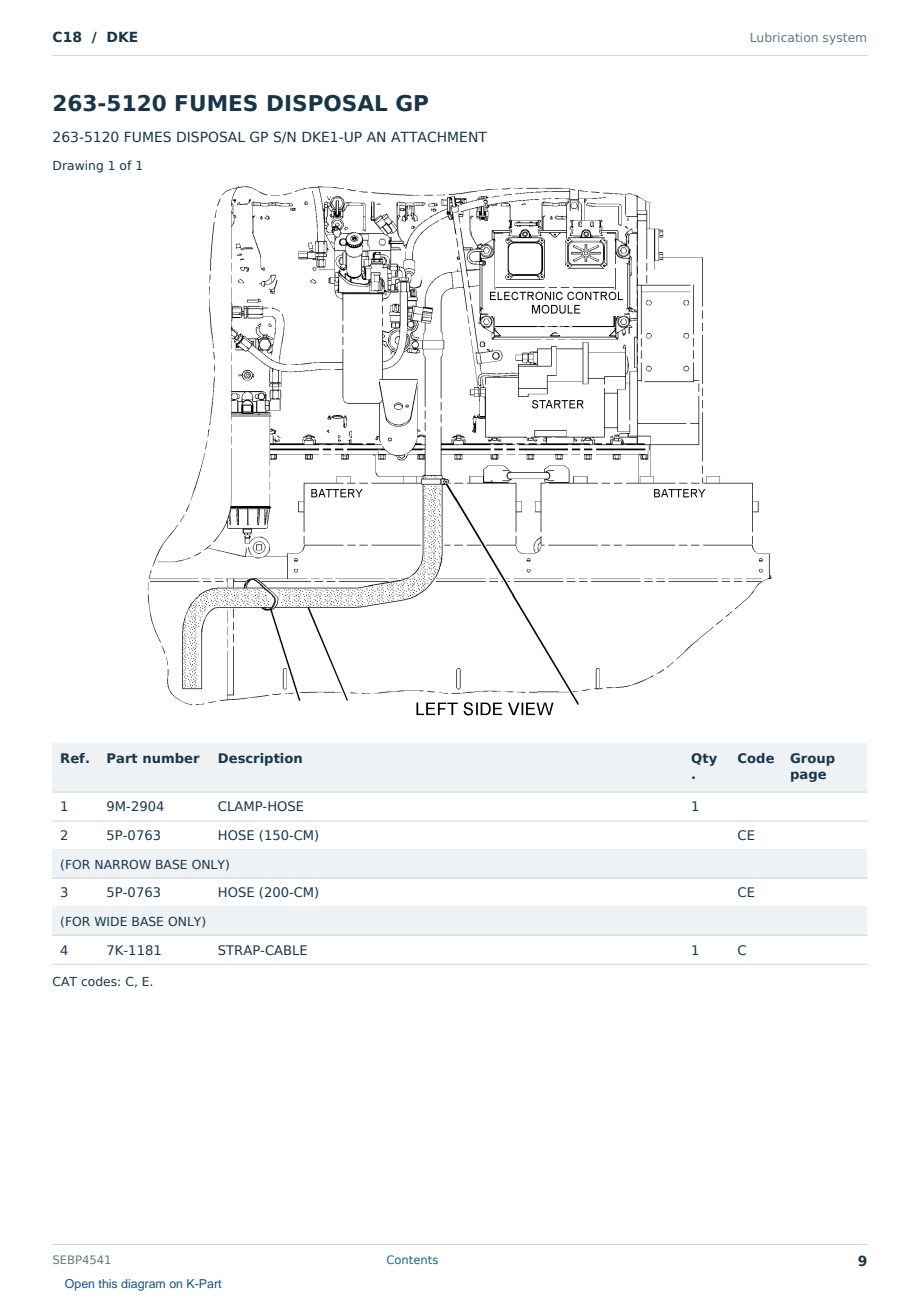 Caterpillar C18 S/N DKE Partsbook SEBP4541 (English) - sample page 9 of 10 Caterpillar C18 S/N DKE Partsbook SEBP4541 (English) - sample page 9 of 10