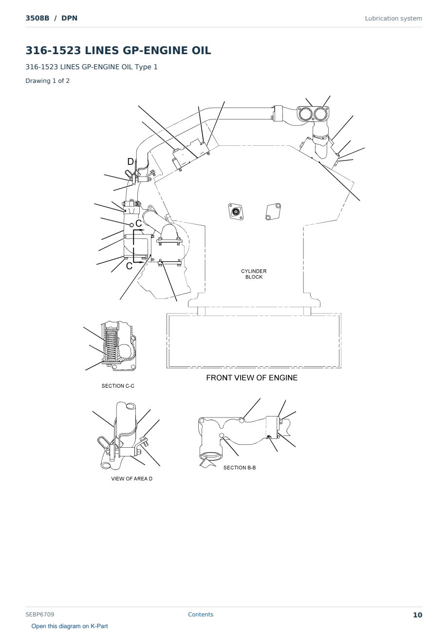 Caterpillar 3508B S/N DPN Partsbook SEBP6709 (English) - sample page 10 of 10 Caterpillar 3508B S/N DPN Partsbook SEBP6709 (English) - sample page 10 of 10