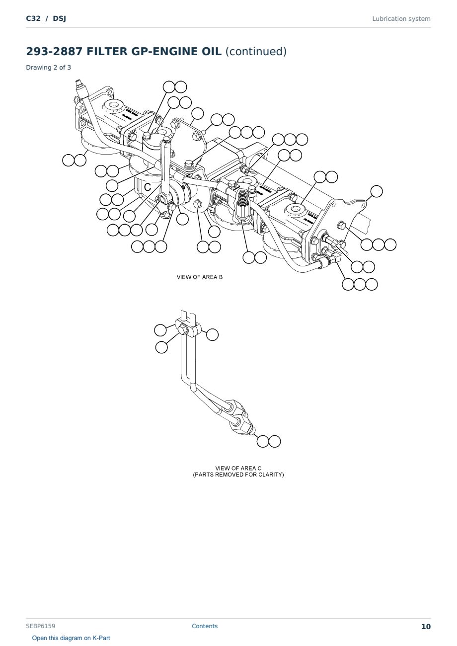 Caterpillar C32 S/N DSJ Partsbook SEBP6159 (English) - sample page 10 of 10 Caterpillar C32 S/N DSJ Partsbook SEBP6159 (English) - sample page 10 of 10