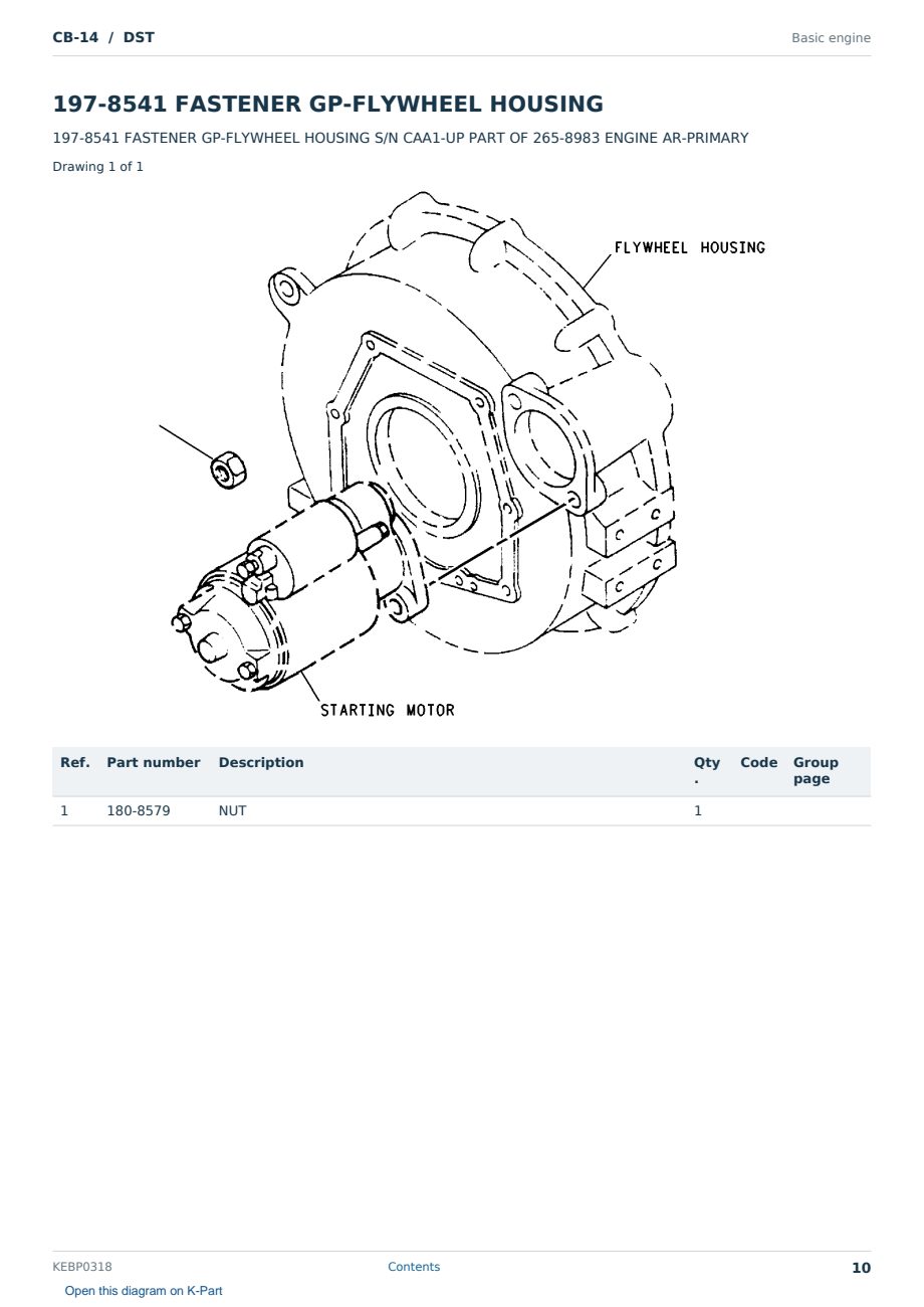 Caterpillar CB-14 S/N DST Partsbook KEBP0318 (English) - sample page 10 of 10 Caterpillar CB-14 S/N DST Partsbook KEBP0318 (English) - sample page 10 of 10
