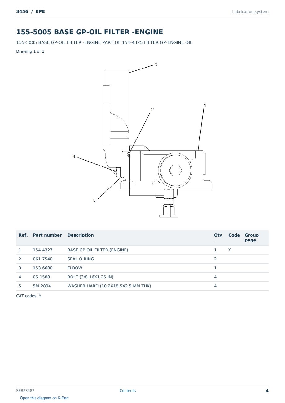 Caterpillar 3456 S/N EPE Partsbook SEBP3482 (English) - sample page 4 of 10 Caterpillar 3456 S/N EPE Partsbook SEBP3482 (English) - sample page 4 of 10